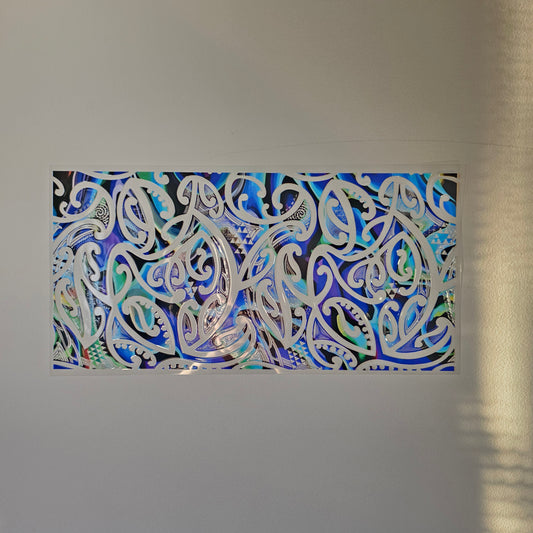 30cmx 15cm size UV DTF DECAL MAORI DESIGN for Table lamps #19