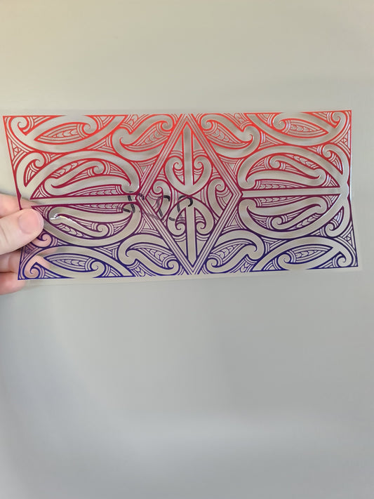 Uv dtf Maori design 23cmx11cm 16oz wrap #222
