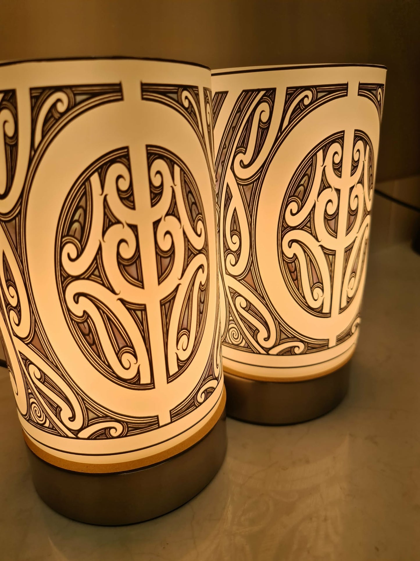 Maori design touch lamp - set 2 lamps (pre-order)