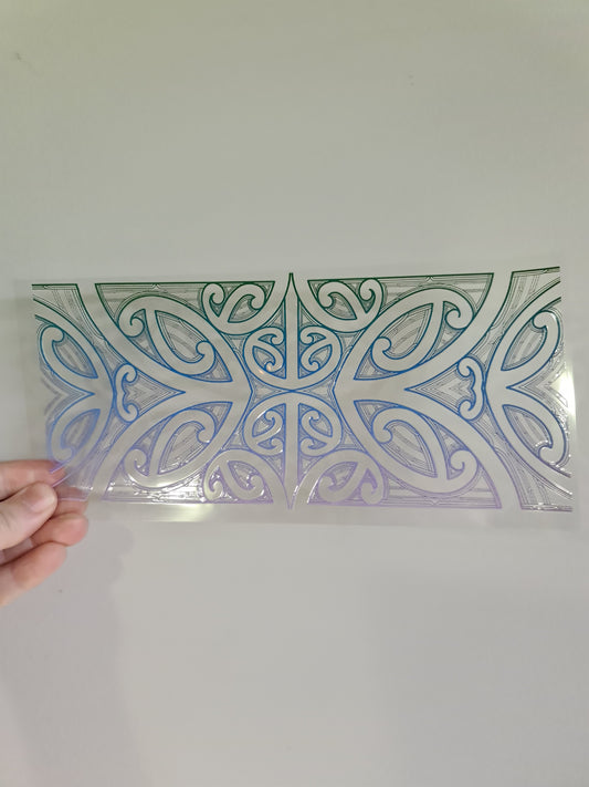 UV dtf Maori design 23cmx11cm 16oz wrap #754