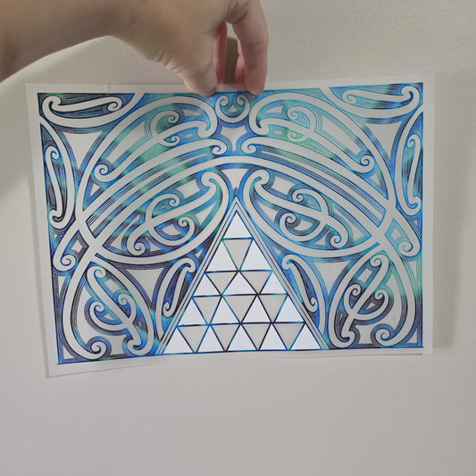 Maori design Iron on DTF 30cmx21cm