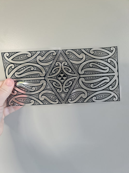 UV dtf Maori design 23cmx11cm 16oz wrap #310