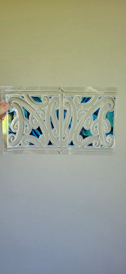 XL UV DTF DECAL MAORI DESIGN 28CMX17CM for touch lamps #159