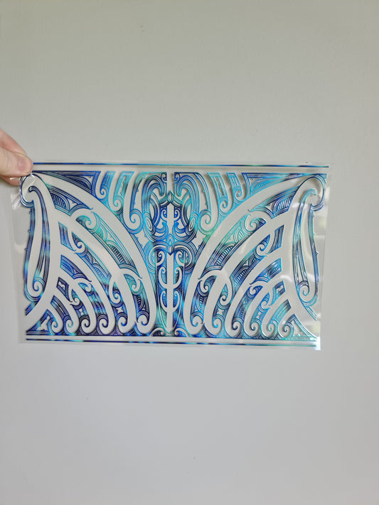 XL UV DTF DECAL MAORI DESIGN 28CMX17CM for touch lamps #58