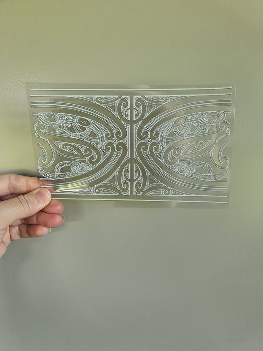 Uv dtf transfer Maori design 20cmx11 #1490