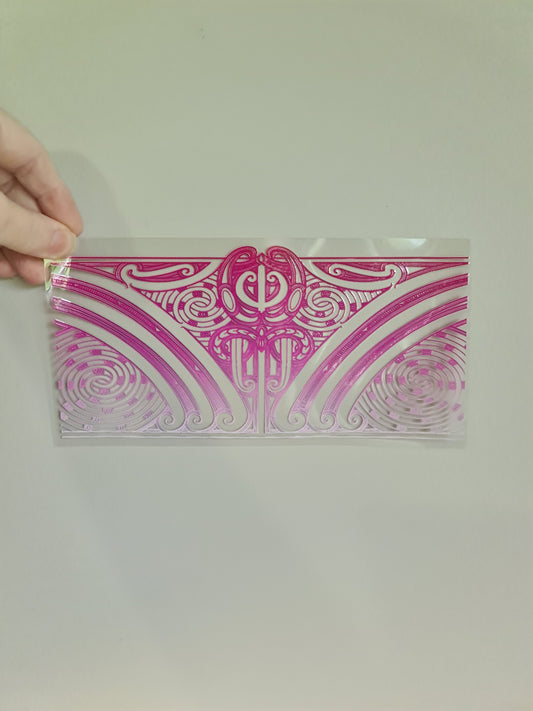 UV dtf transfer Maori design 23cmx11cm 16oz wrap #1161