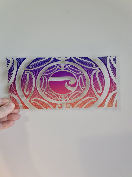 UV dtf Maori design 23cmx11cm 16oz wrap #902