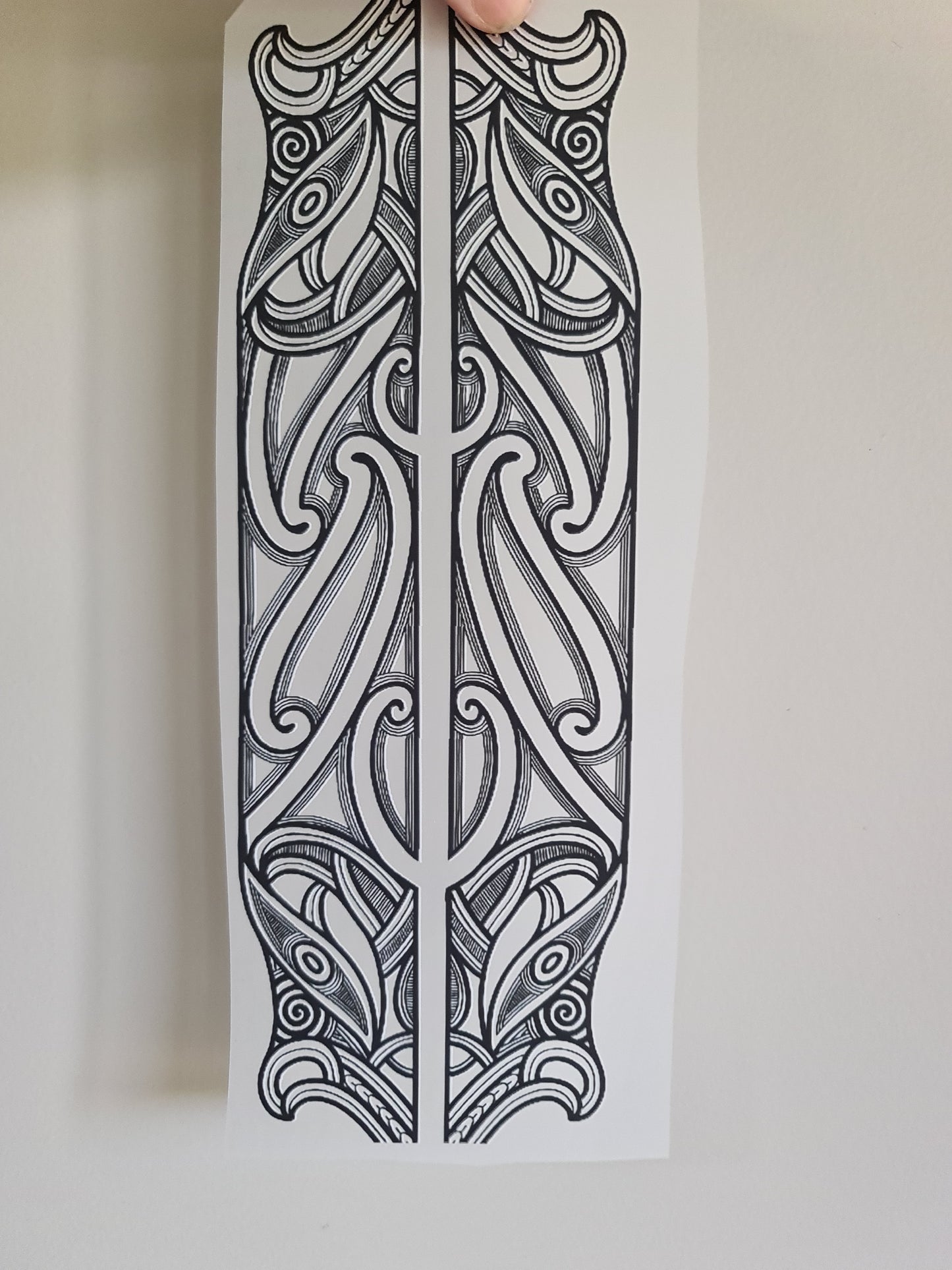 Sublimation custom Maori design Iron on 30cm