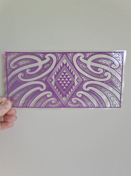 UV dtf Maori design 23cmx11cm 16oz wrap #1052