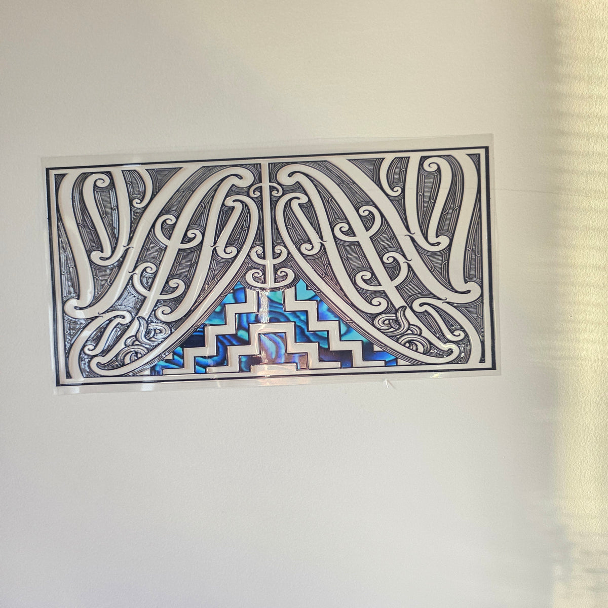 30cmx 15cm size UV DTF DECAL MAORI DESIGN for Table lamps #05