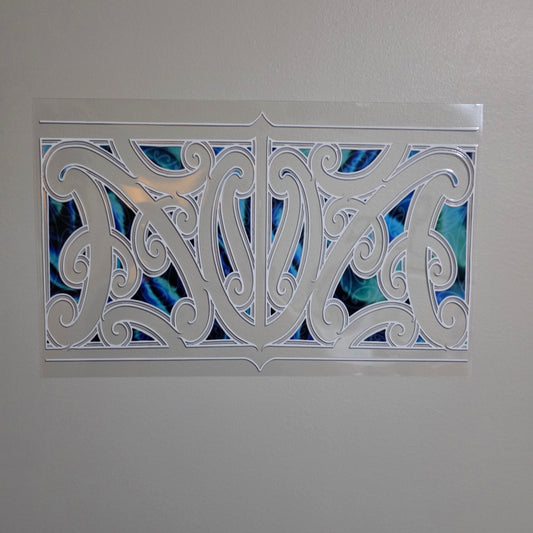 XL UV DTF DECAL MAORI DESIGN 28CMX17CM for touch lamps #264