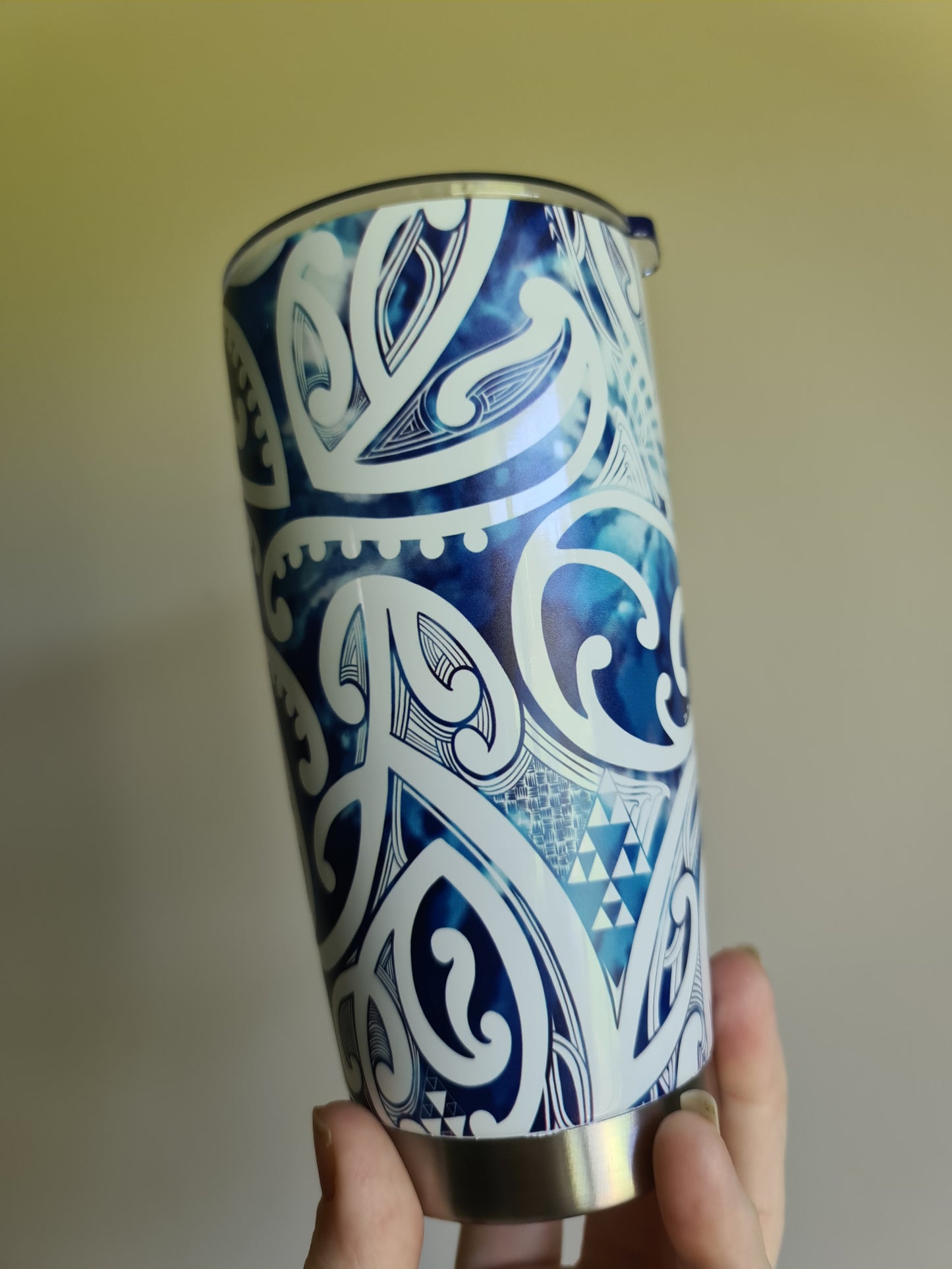 20oz custom Maori design travel cup