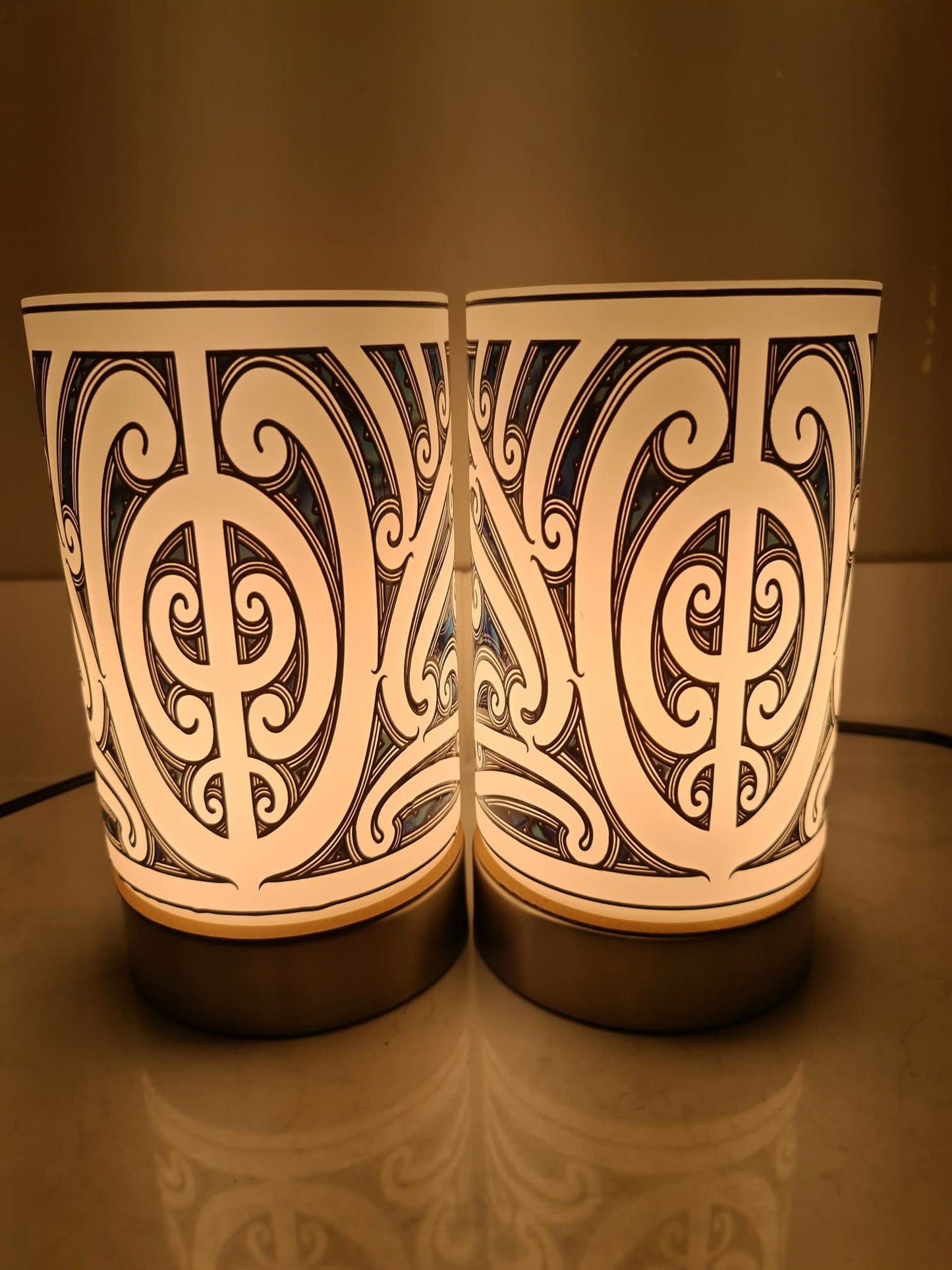 Maori design touch lamp - set 2 lamps (pre-order)