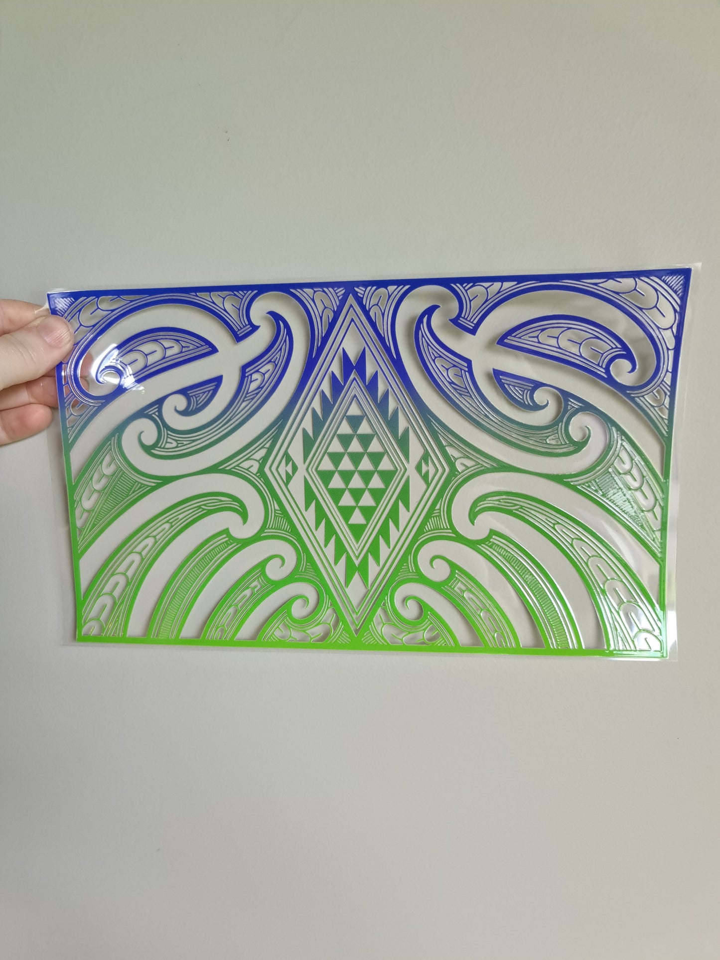 XL UV DTF DECAL MAORI DESIGN 28CMX17CM #28 for touch lamp