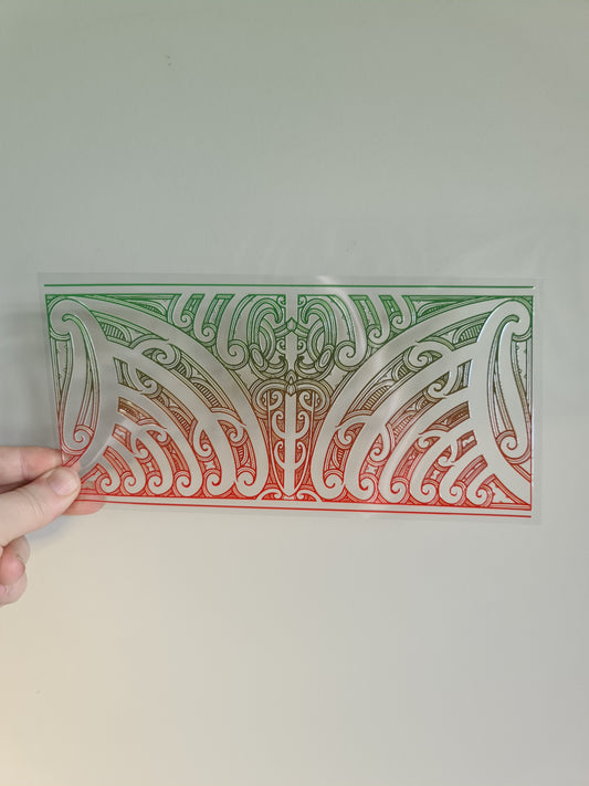 UV dtf transfer Maori design 23cmx11cm 16oz wrap #1412
