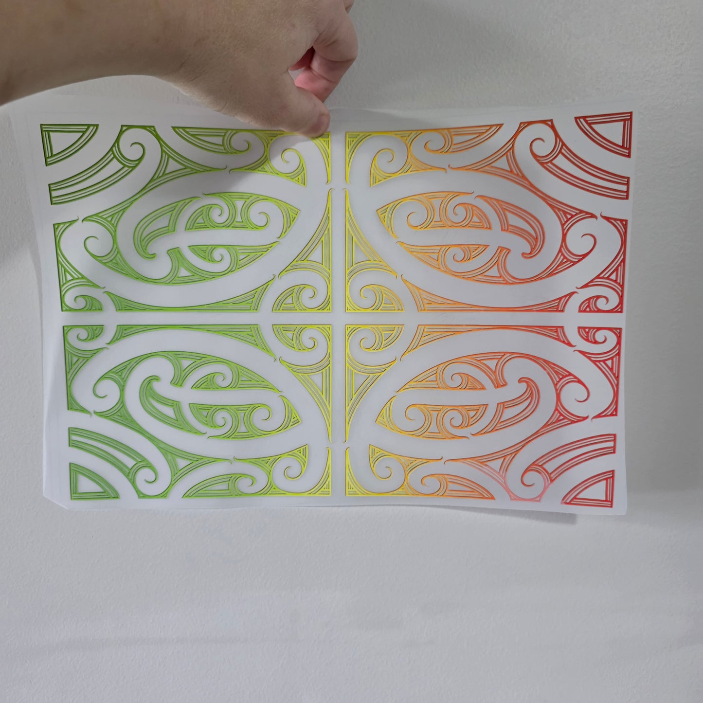 Maori design Iron on DTF 30cm