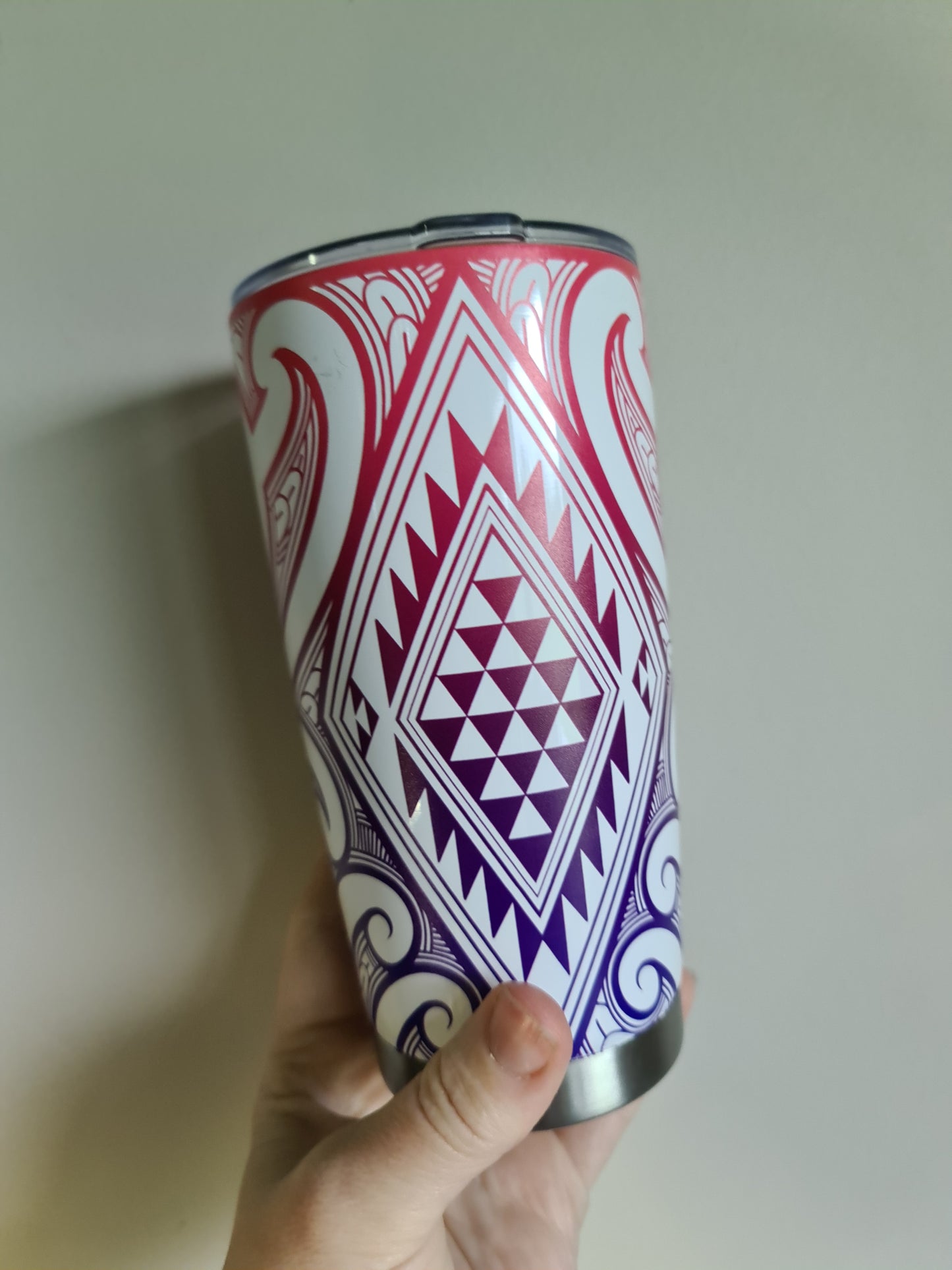 20oz custom Maori design travel cup