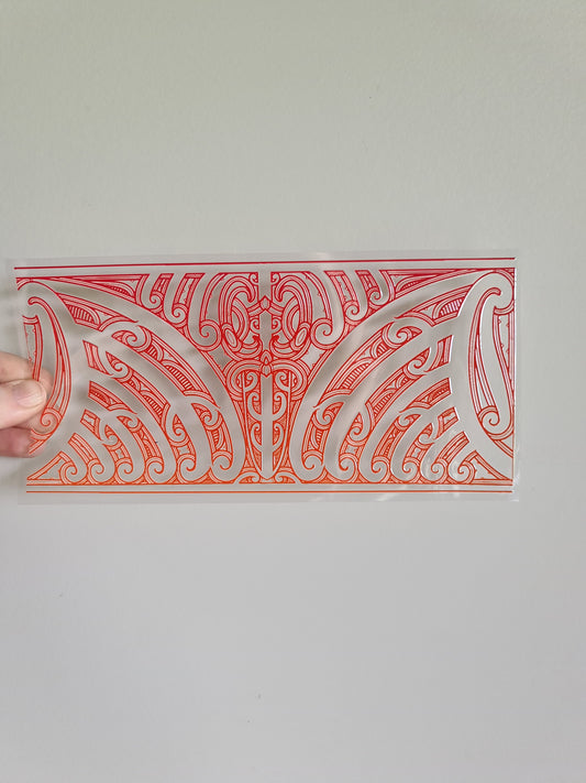 UV dtf transfer Maori design 23cmx11cm 16oz wrap #1286