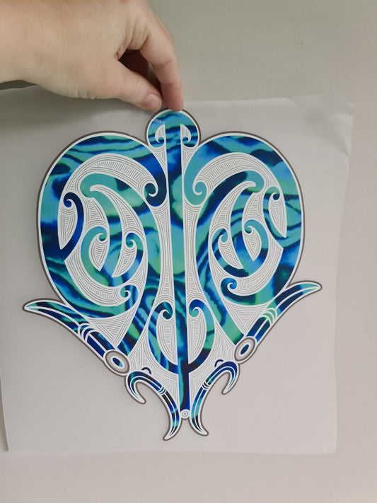 Sublimation custom Maori design Iron on 30cm