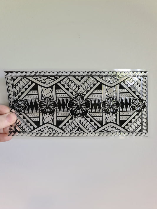 UV dtf Maori design 23cmx11cm 16oz wrap #1155