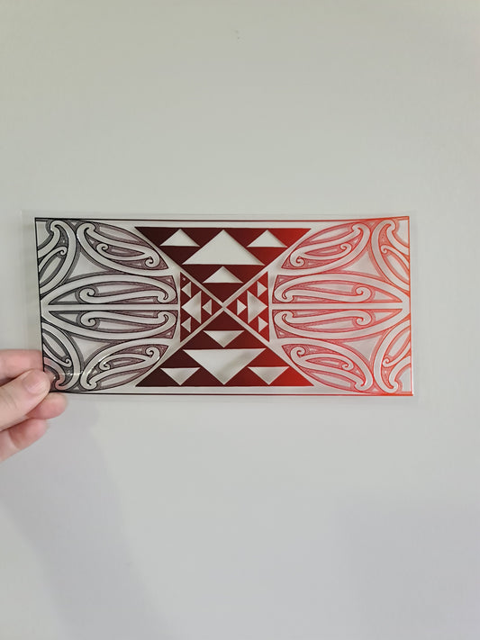 UV dtf Maori design 23cmx11cm 16oz wrap #523