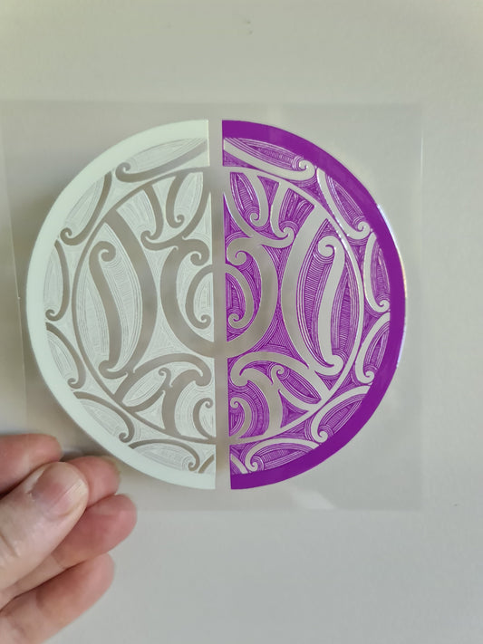 UV dtf Maori design mini size 11cmx11cm #934