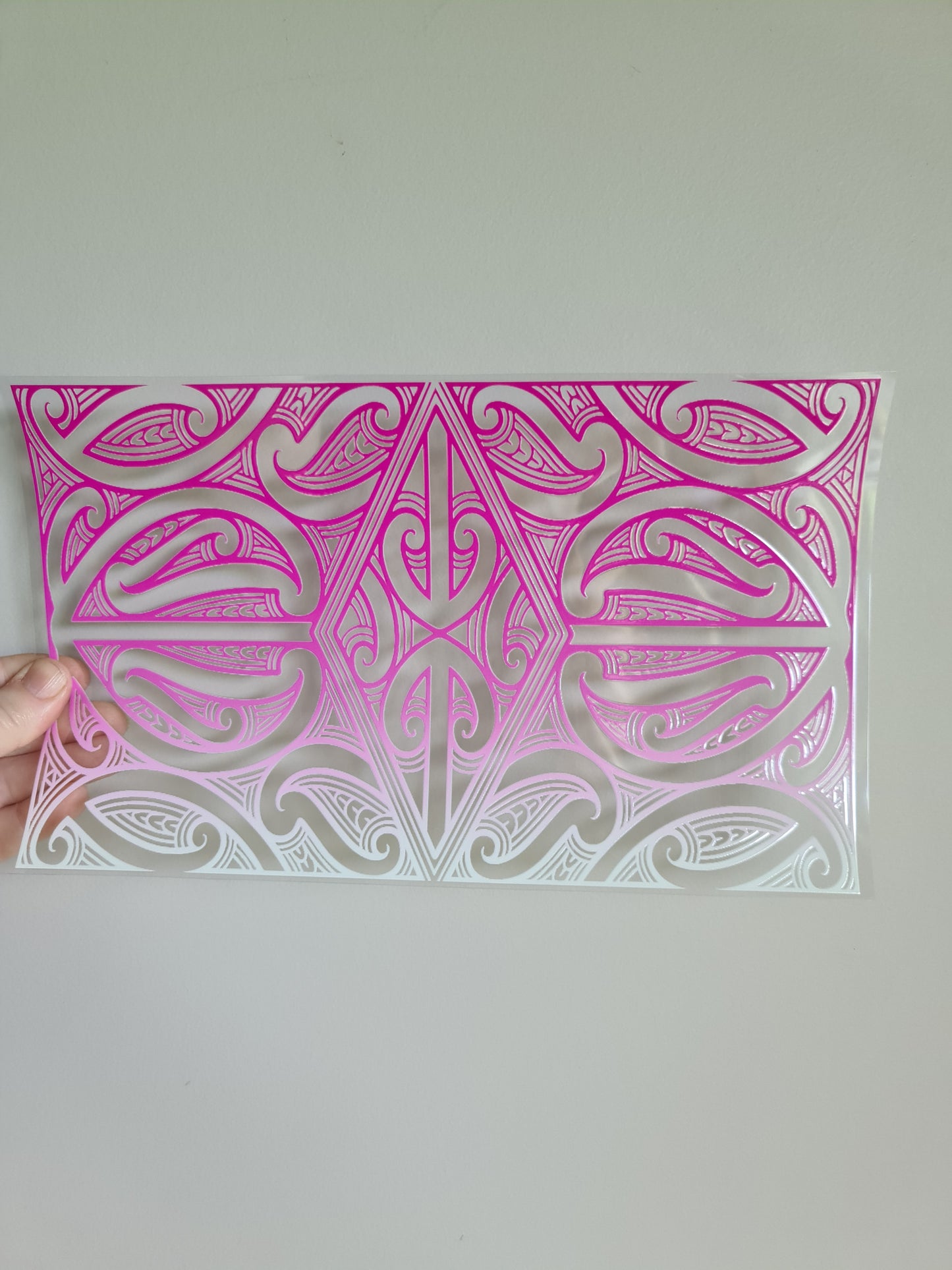 XL UV DTF DECAL MAORI DESIGN 28CMX17CM for touch lamps #41