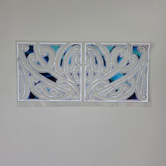 XL UV DTF DECAL MAORI DESIGN 38CMX17CM for touch lamps #51
