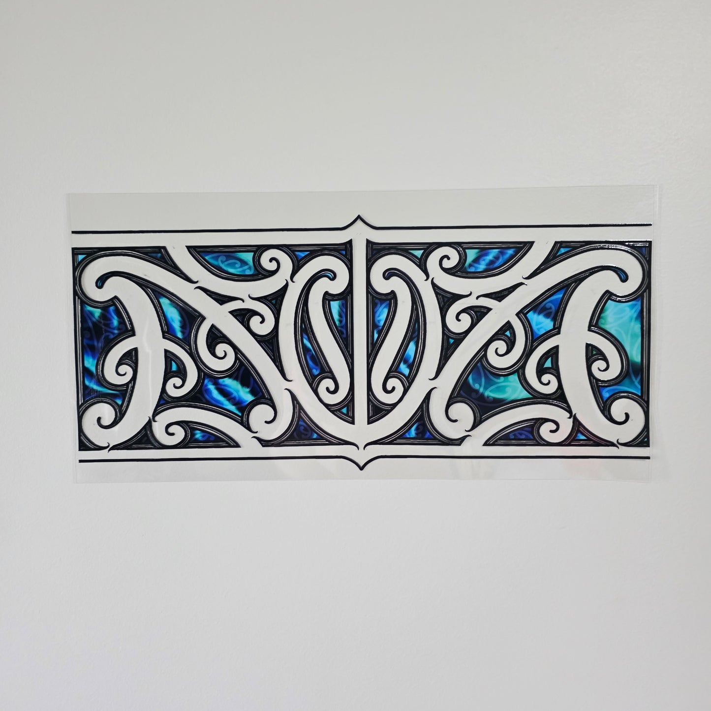 XL UV DTF DECAL MAORI DESIGN 38CMX17CM for touch lamps #01
