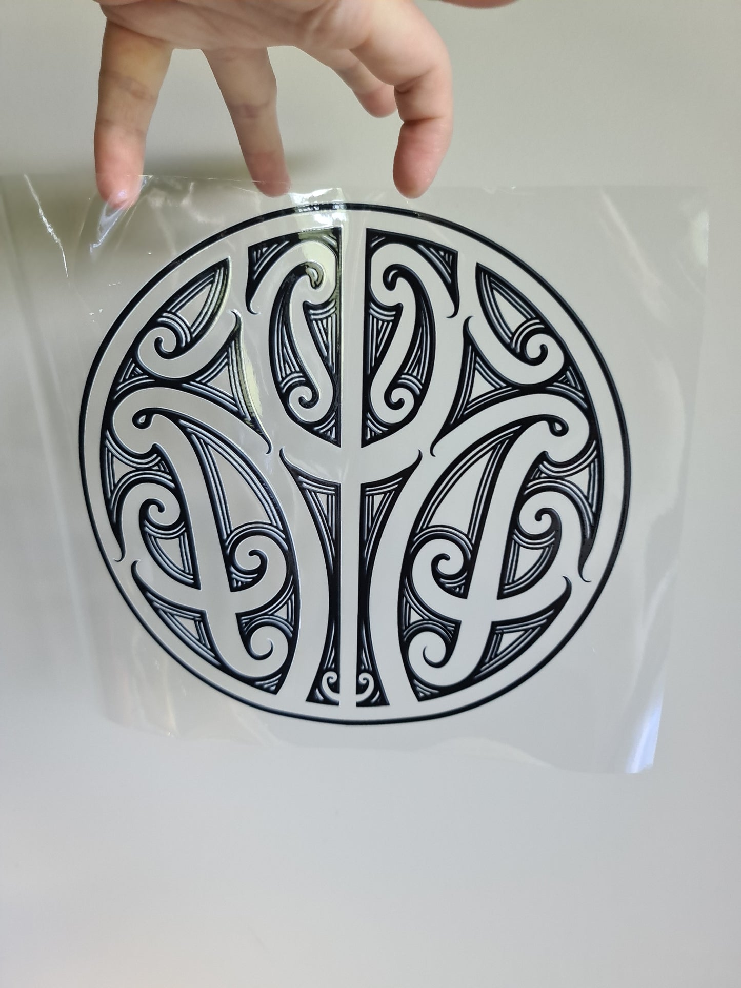 XL UV DTF DECAL MAORI DESIGN 20cm Window decal