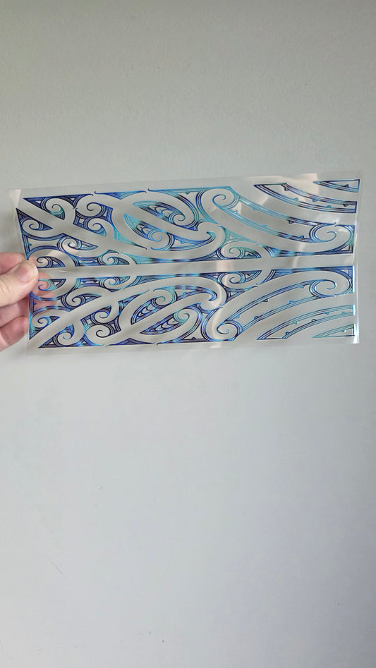 UV dtf transfer Maori design 24cmx11cm 16oz wrap #1626