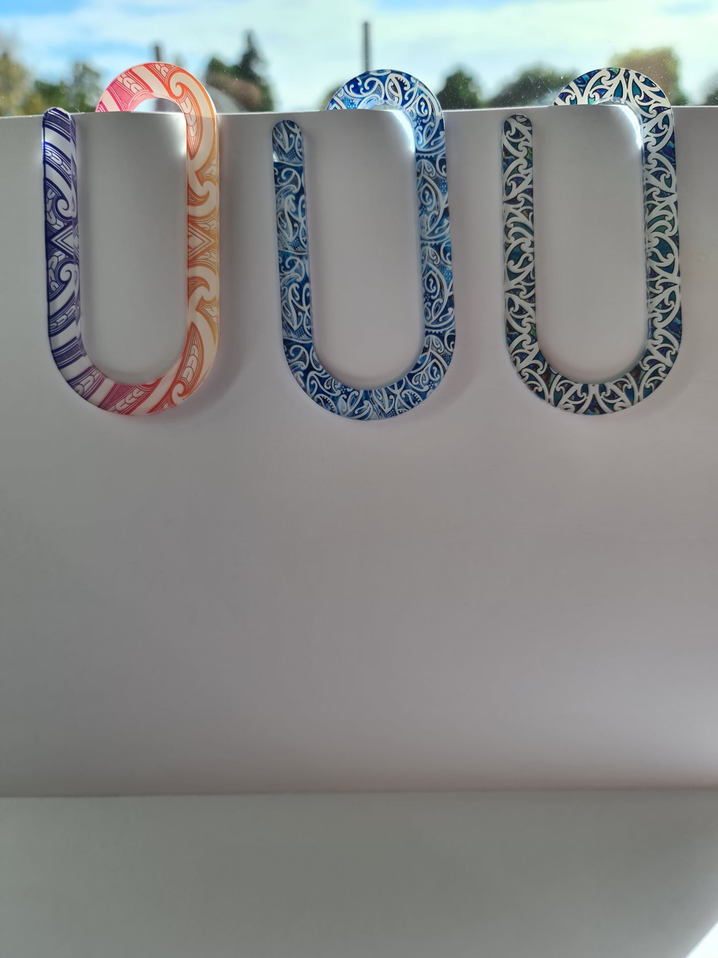 Custom Maori designs Jumbo paperclip bookmark