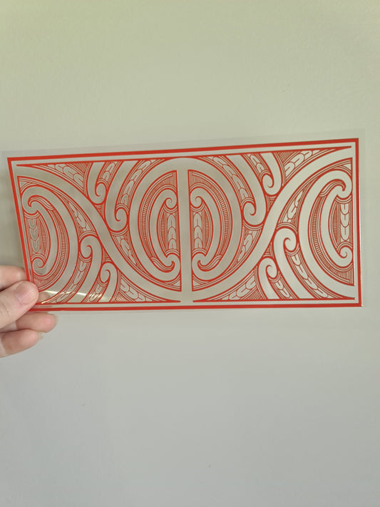 UV dtf Maori design 23cmx11cm 16oz wrap #658