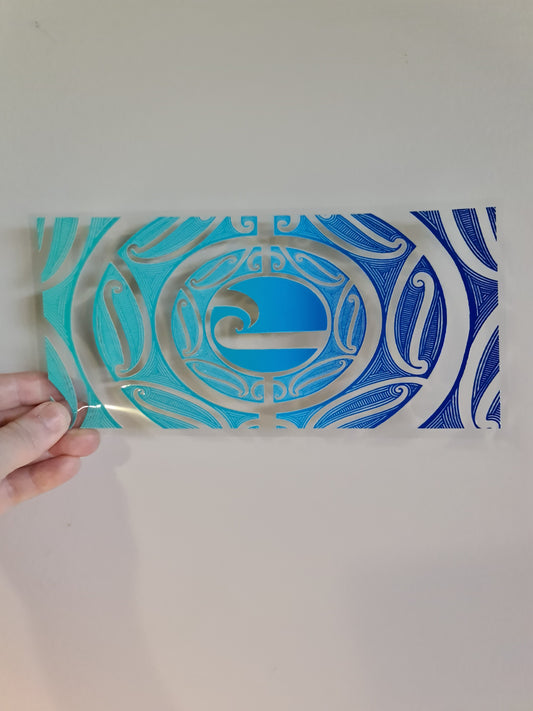 UV dtf Maori design 23cmx11cm 16oz wrap #903