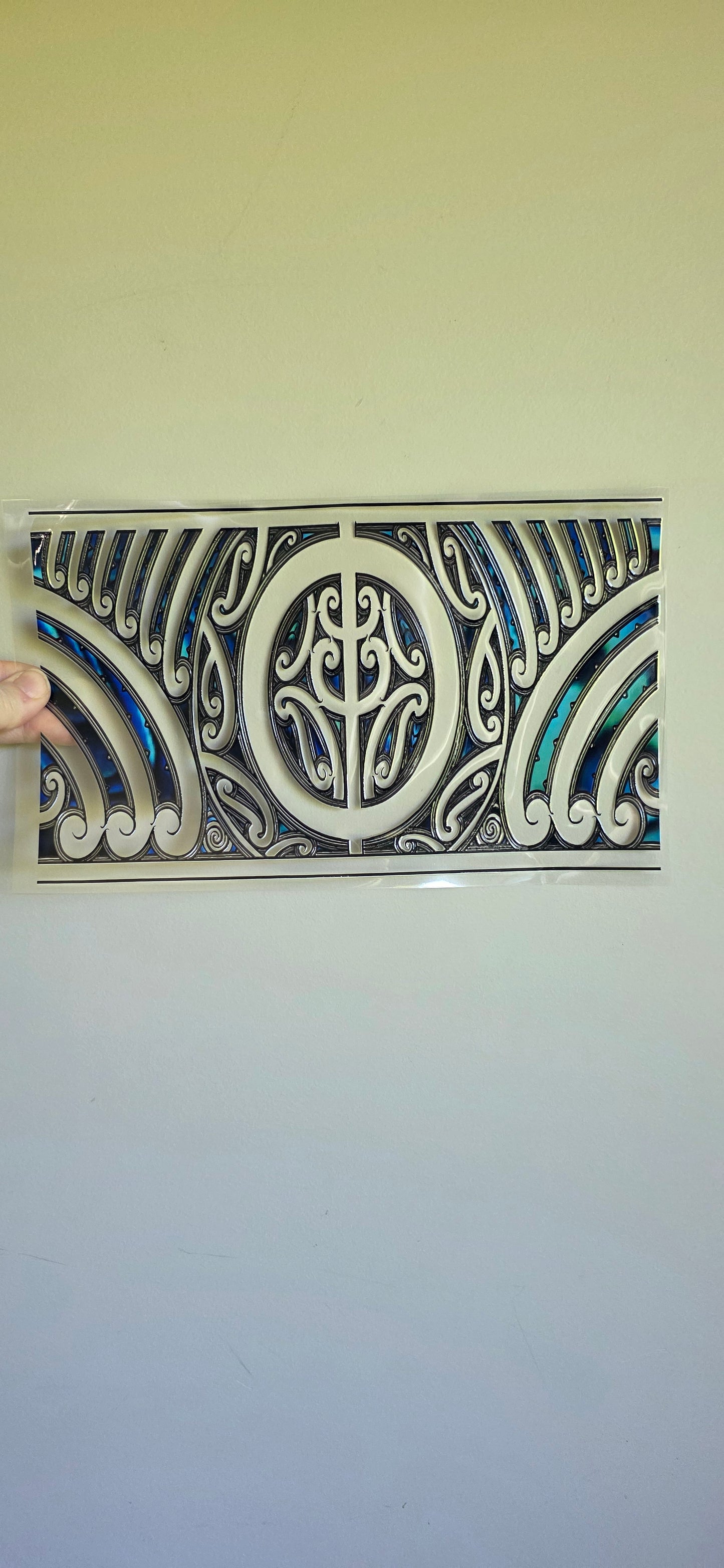 XL UV DTF DECAL MAORI DESIGN 28CMX17CM for touch lamps #138
