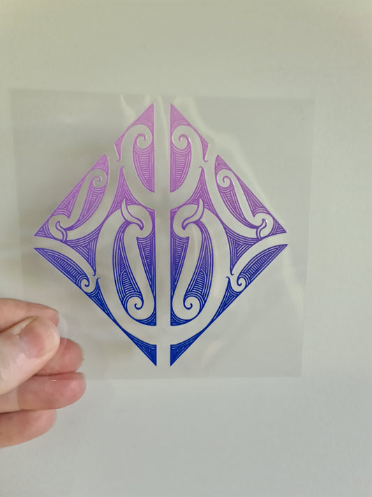 UV dtf Maori design mini size 11cmx11cm #930
