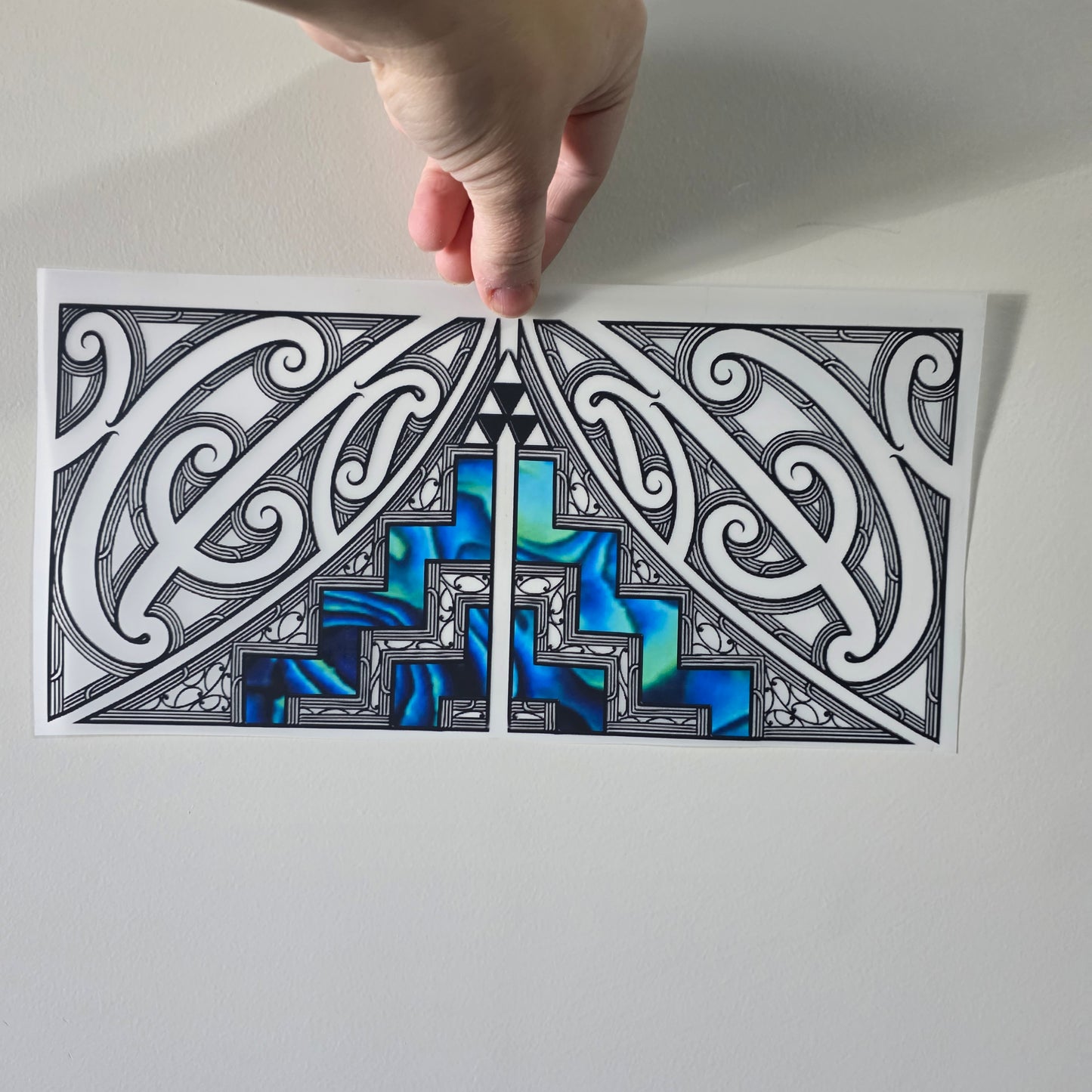 Maori design Iron on DTF 30cmx14cm