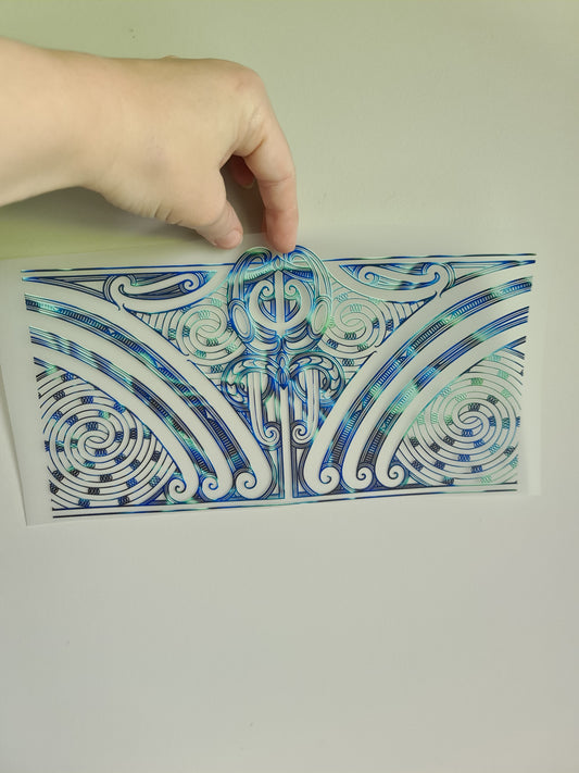 Custom Maori design Iron on DTF 30cm for clothing