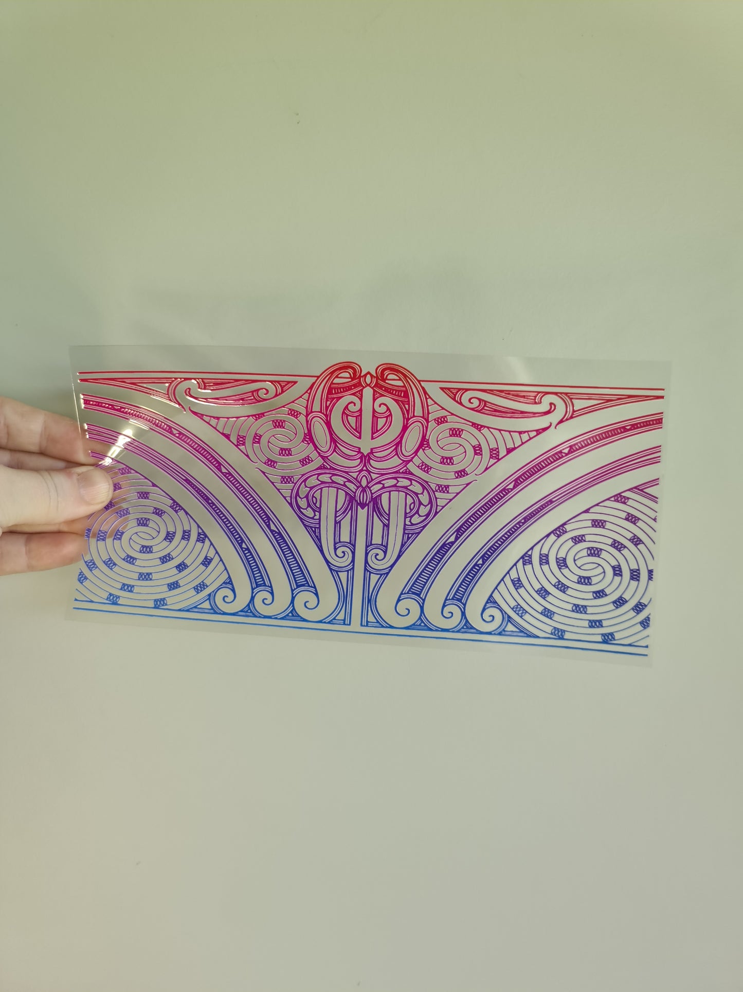 UV dtf transfer Maori design 23cmx11cm 16oz wrap #1369