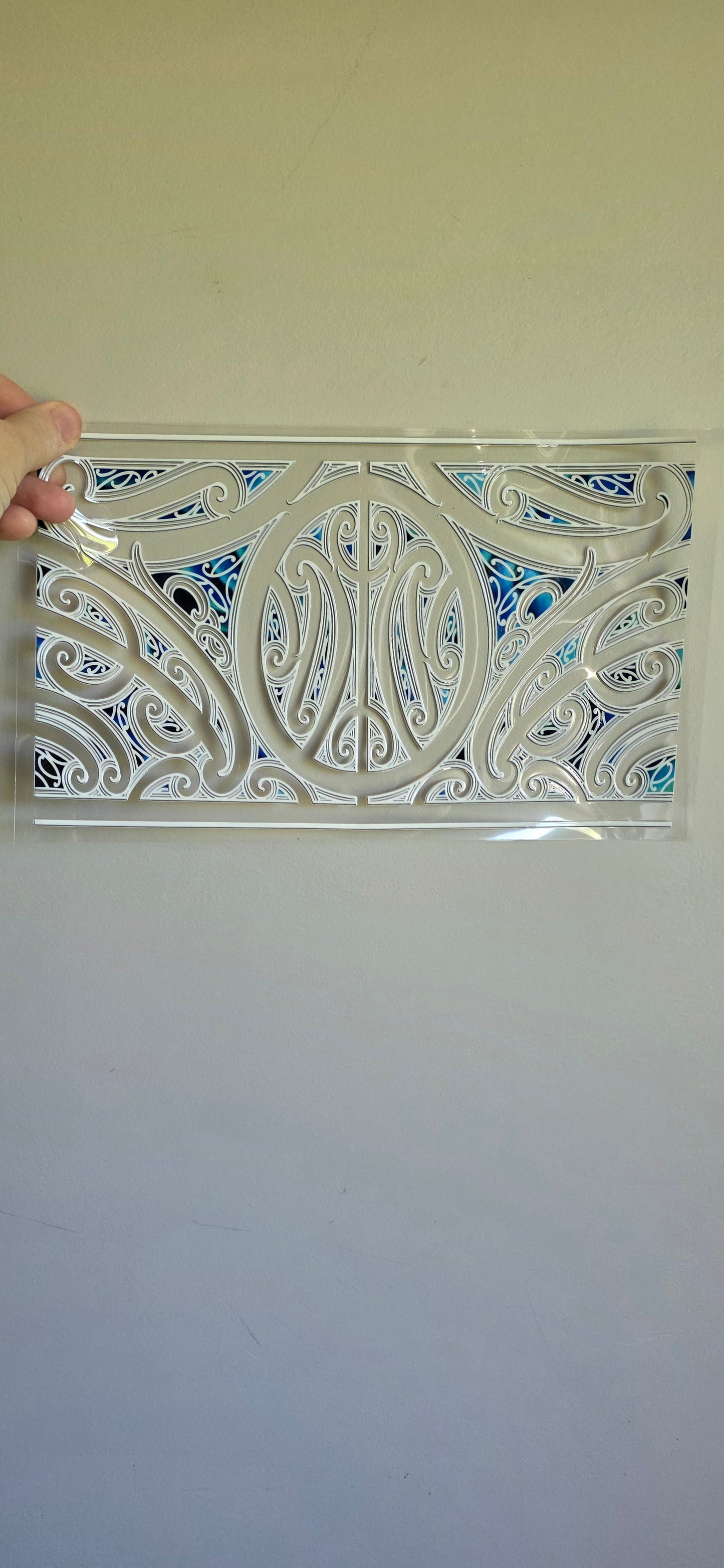 XL UV DTF DECAL MAORI DESIGN 28CMX17CM for touch lamps #187