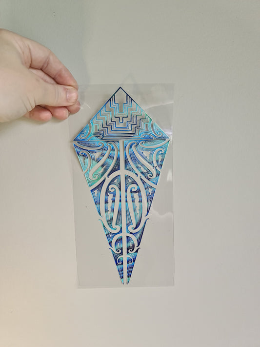 UV dtf transfer Maori design 23cmx11cm 16oz wrap #1403