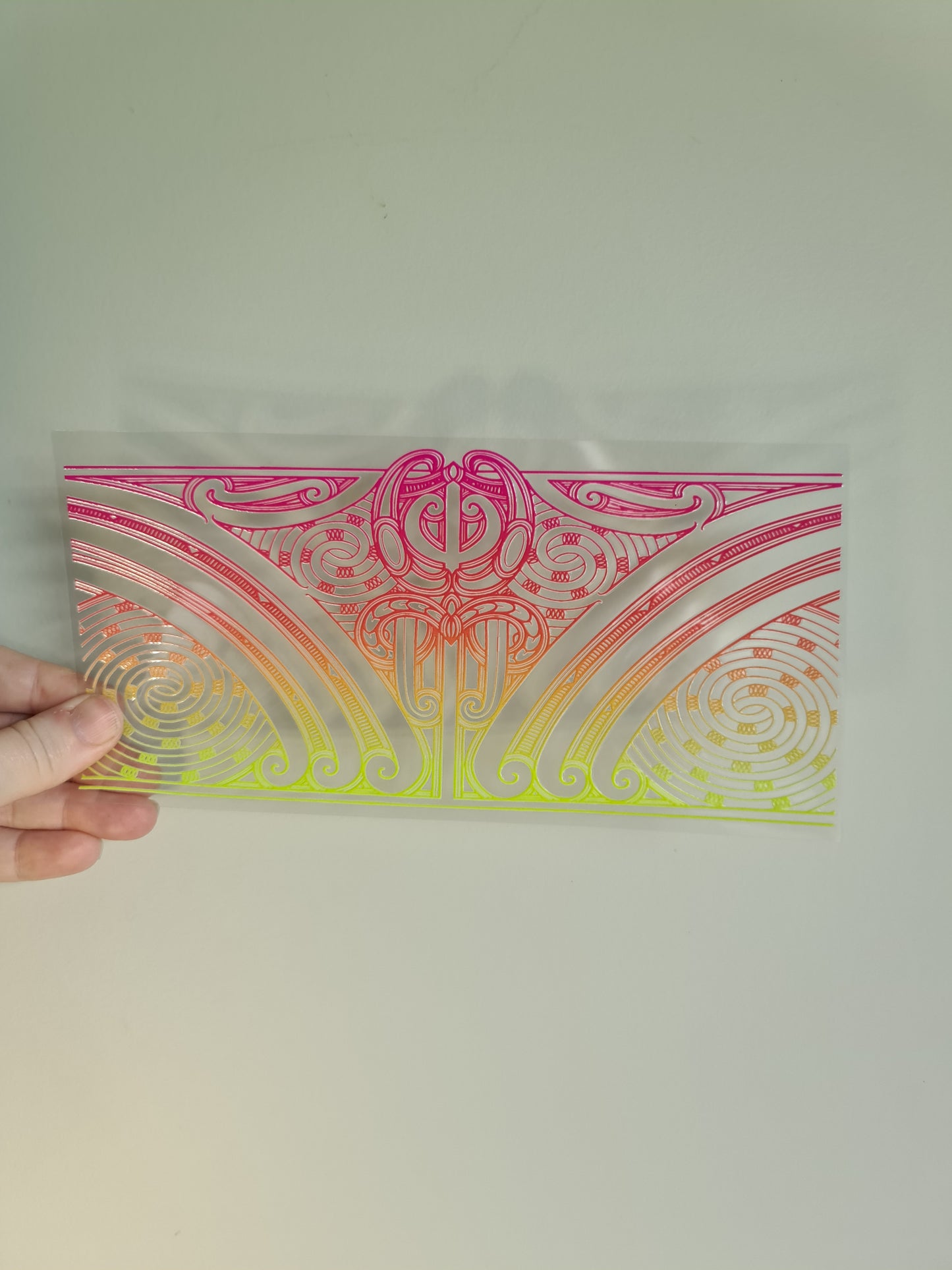 UV dtf transfer Maori design 23cmx11cm 16oz wrap #1420