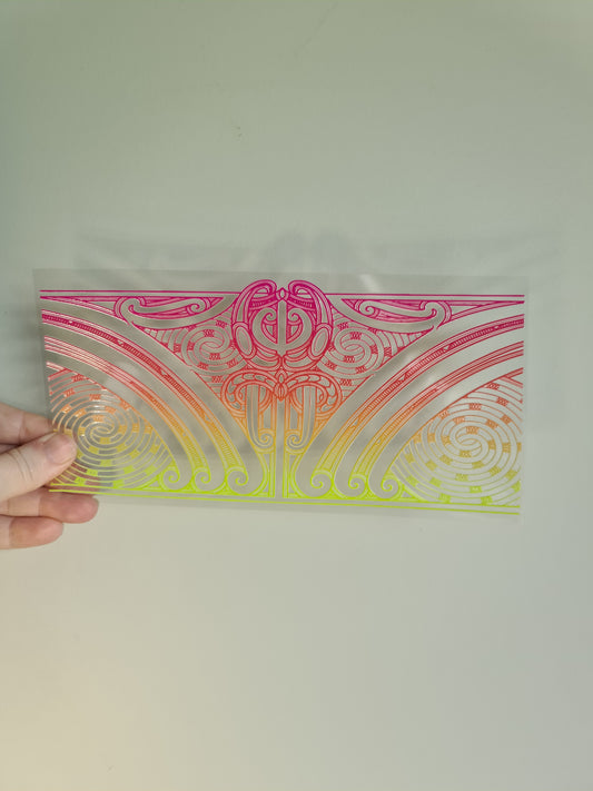 UV dtf transfer Maori design 23cmx11cm 16oz wrap #1420