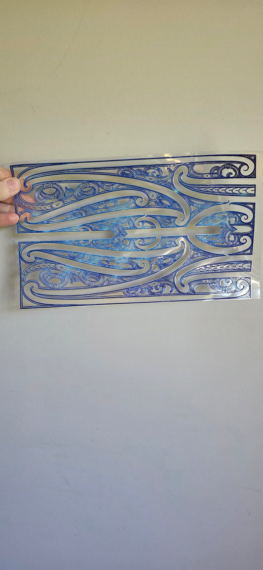 XL UV DTF DECAL MAORI DESIGN 28CMX17CM for touch lamps #210