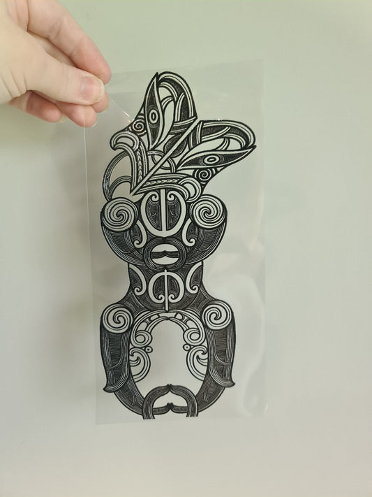 UV dtf transfer Maori design 23cmx11cm 16oz wrap #1253