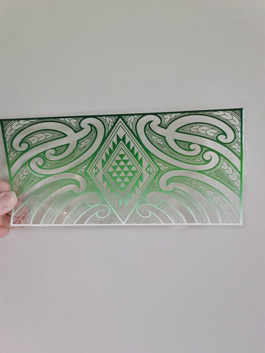 UV dtf Maori design 23cmx11cm 16oz wrap #1060