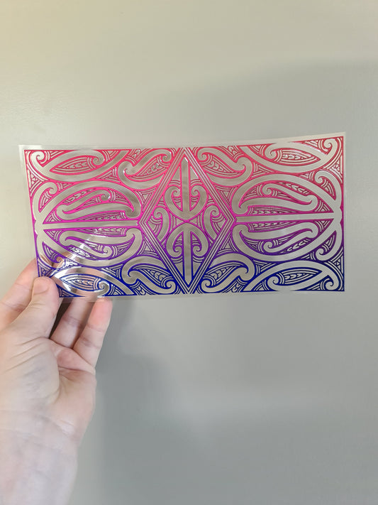 Uv dtf Maori design 23cmx11cm 16oz wrap #244