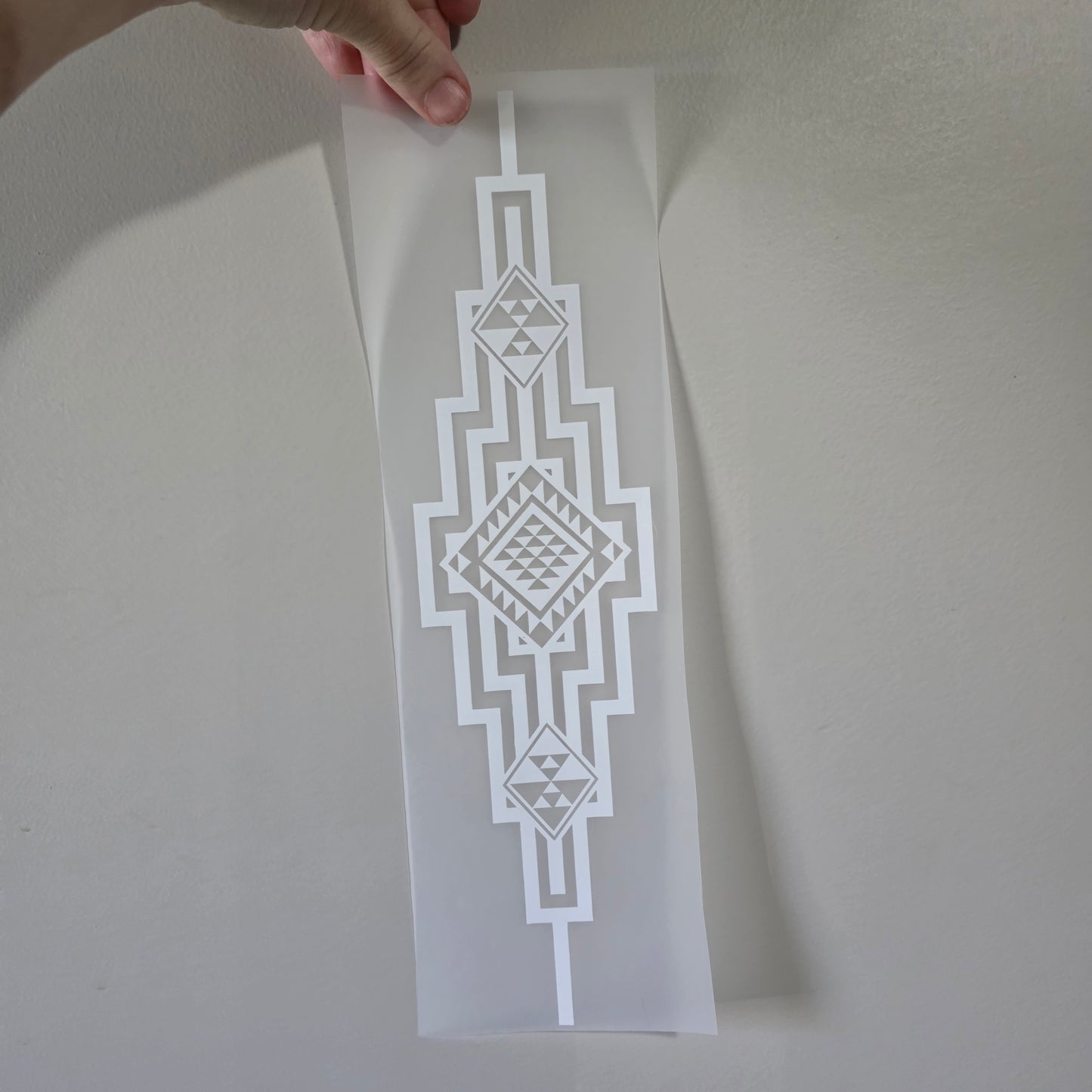 Maori design Iron on - DTF 33cm WHITE