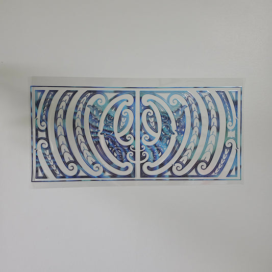 XL UV DTF DECAL MAORI DESIGN 38CMX17CM for touch lamps #50