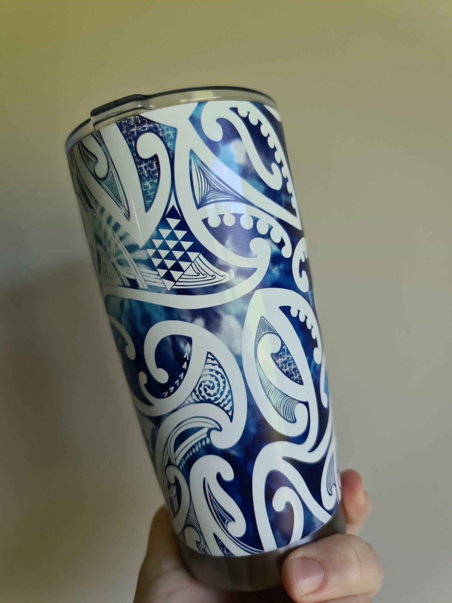 20oz custom Maori design travel cup